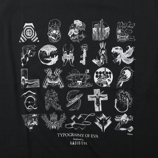[EVANGELION] RADIO EVA TYPOGRAPHY OF EVA index T-Shirt